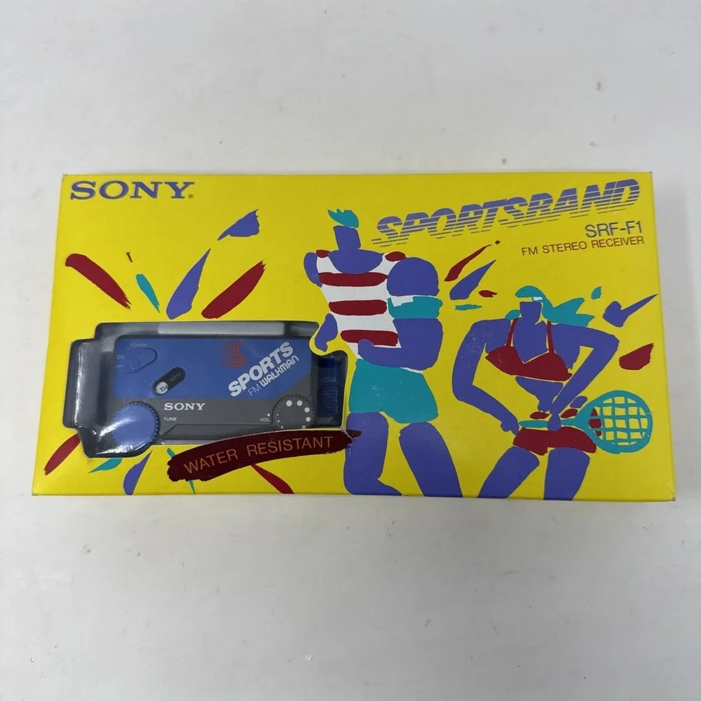 Sony Sports FM Walkman Sportsband SRF-F1 Water Resistant Complete In Box New